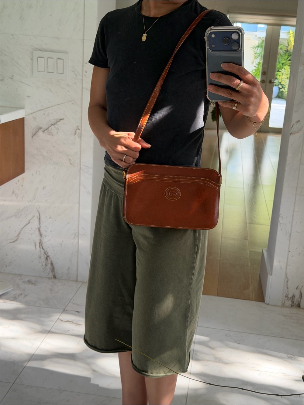 Vintage Camel color Gucci bag